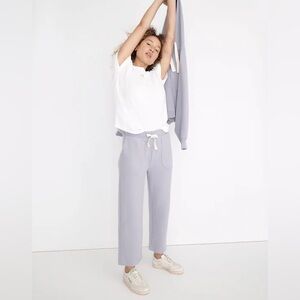 Madewell textured waffleknit straight leg sweatpants